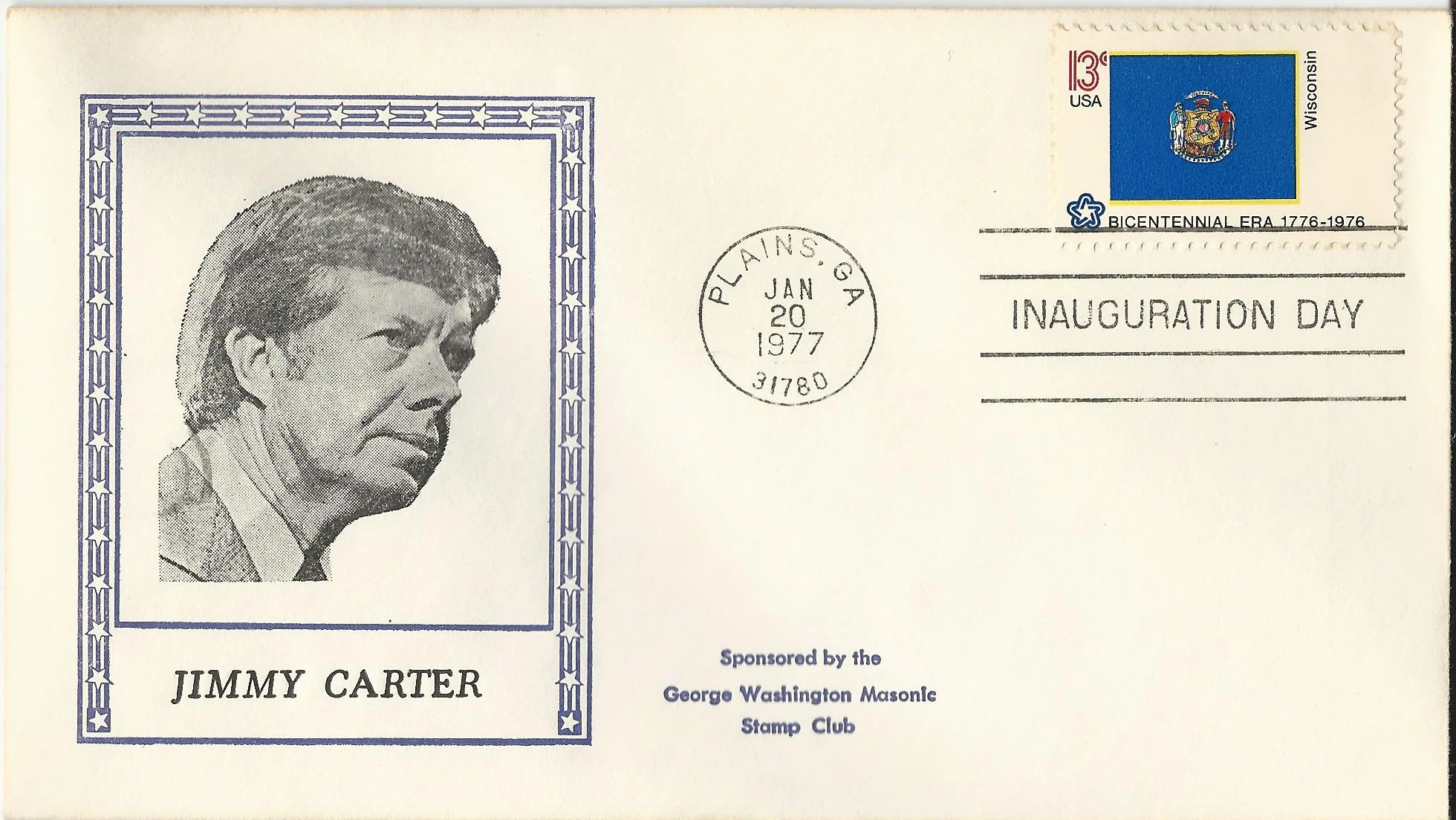 Inauguration Jimmy Carter Postmark #1: Washington, DC —&hellip;